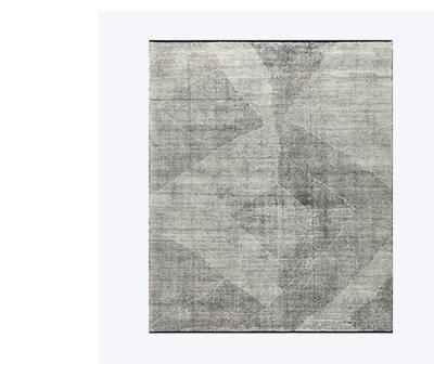 Grey Contemporary Wool Rug - 8'1" x 9'8"