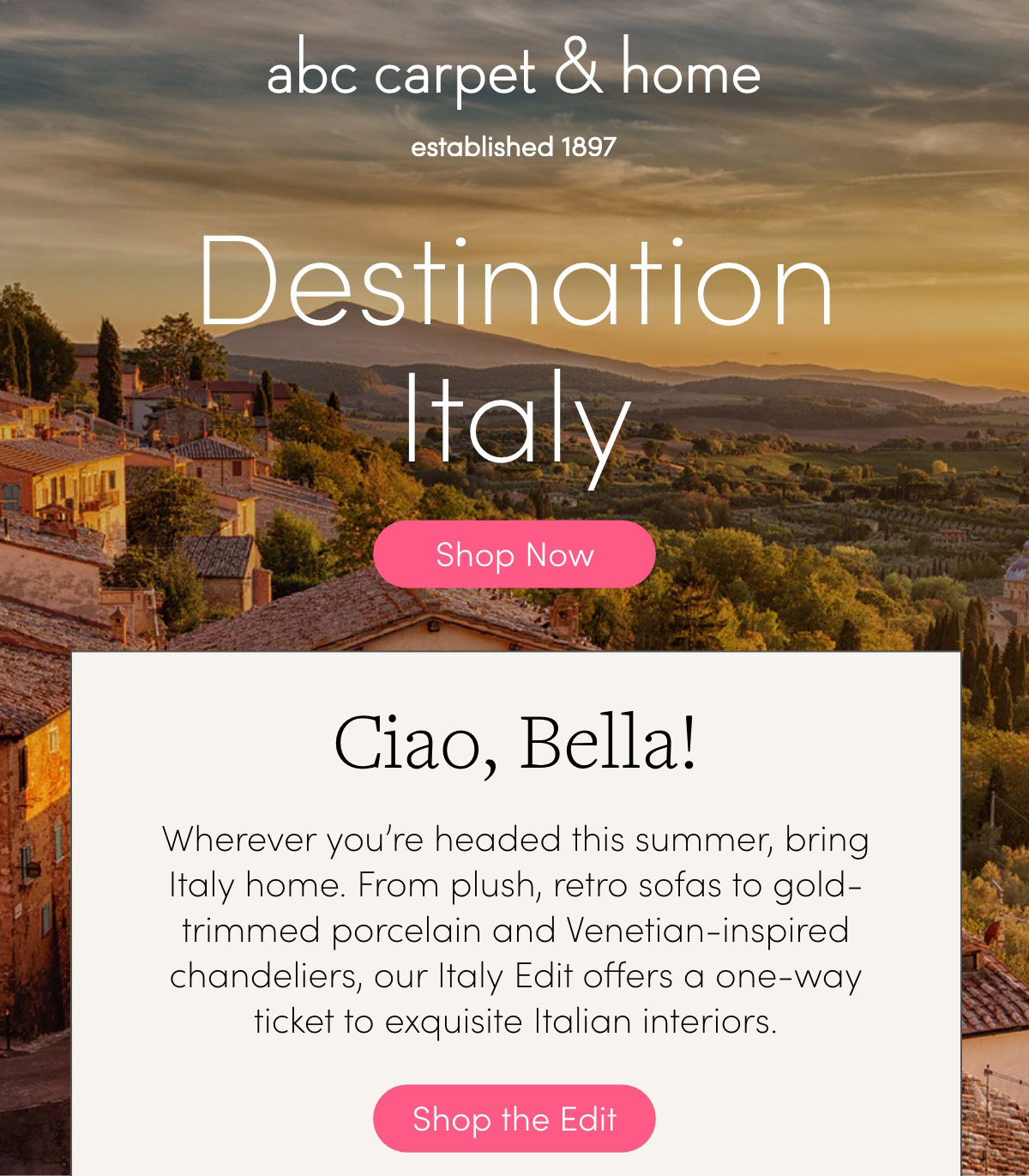 destination italy