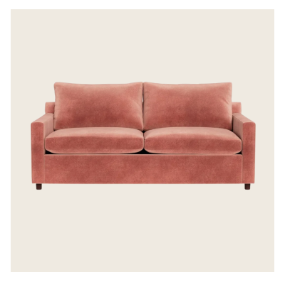 Cobble Hill Lucali Sleeper Sofa - Brussells Rosewood Performance Textured Velvet