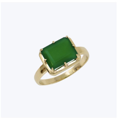 Cleo Daniela Emerald Cut Ring