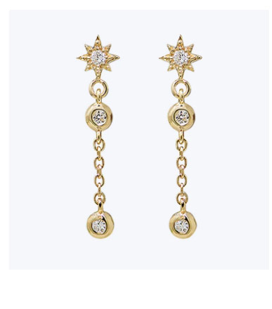 aztec starburst drop earrings