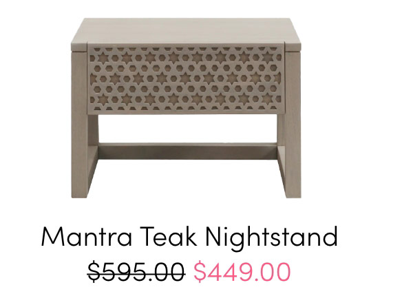 Mantra Teak Nightstand