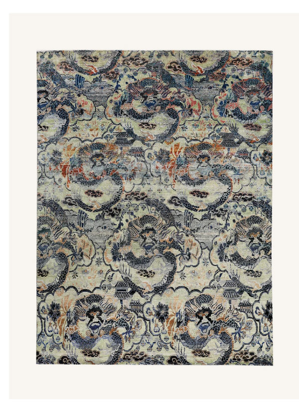 Grey Alchemy Contemporary Silk Rug