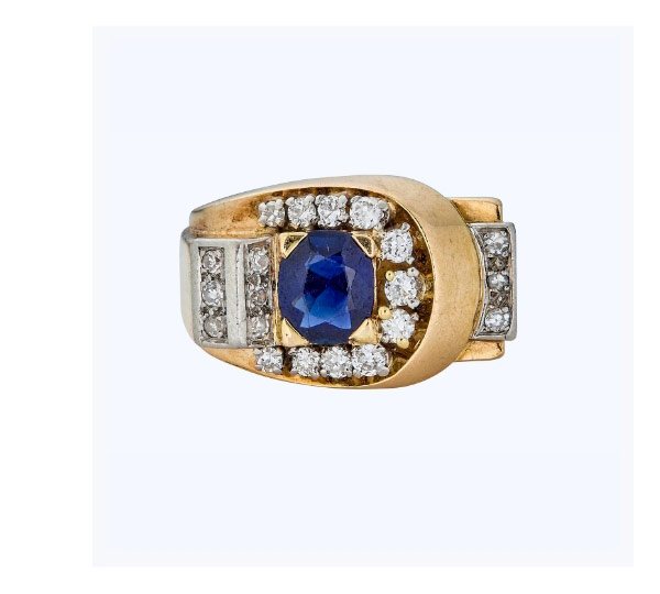 1950S French Sapphire Ring