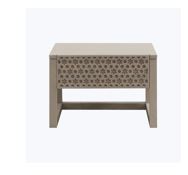 mantra teak nightstand