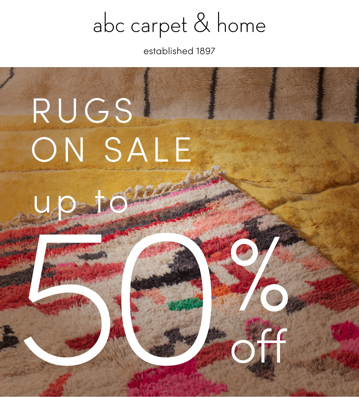 RUGS ON SALE UP TO 50% OFF