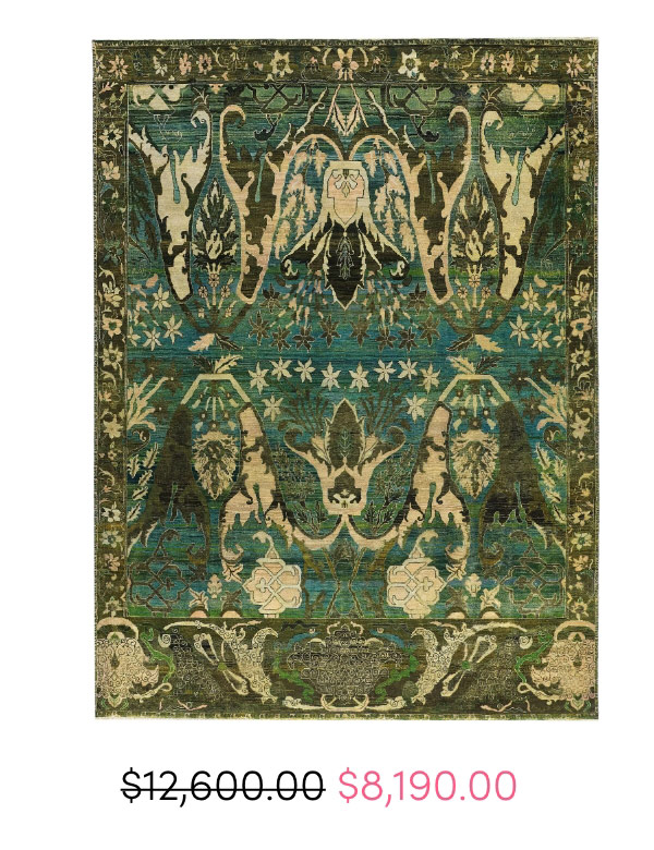 Green Alchemy Contemporary Wool Rug - 8'8" x 11'8"