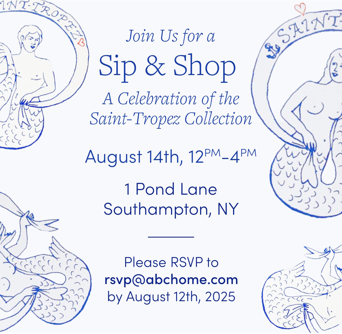 join us for a sip & shop
