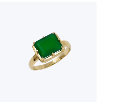 Cleo Daniela Emerald Cut Ring