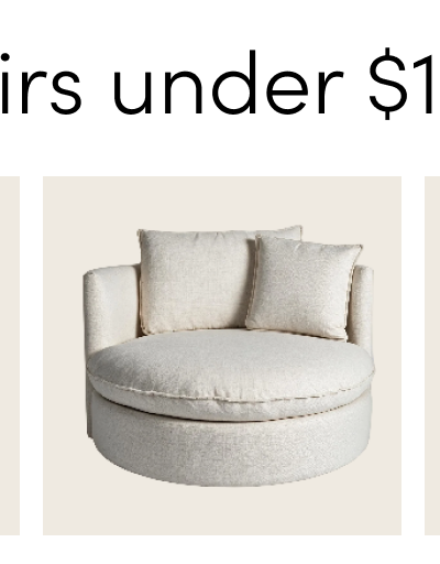 Cobble Hill Montauk Round Swivel Chair