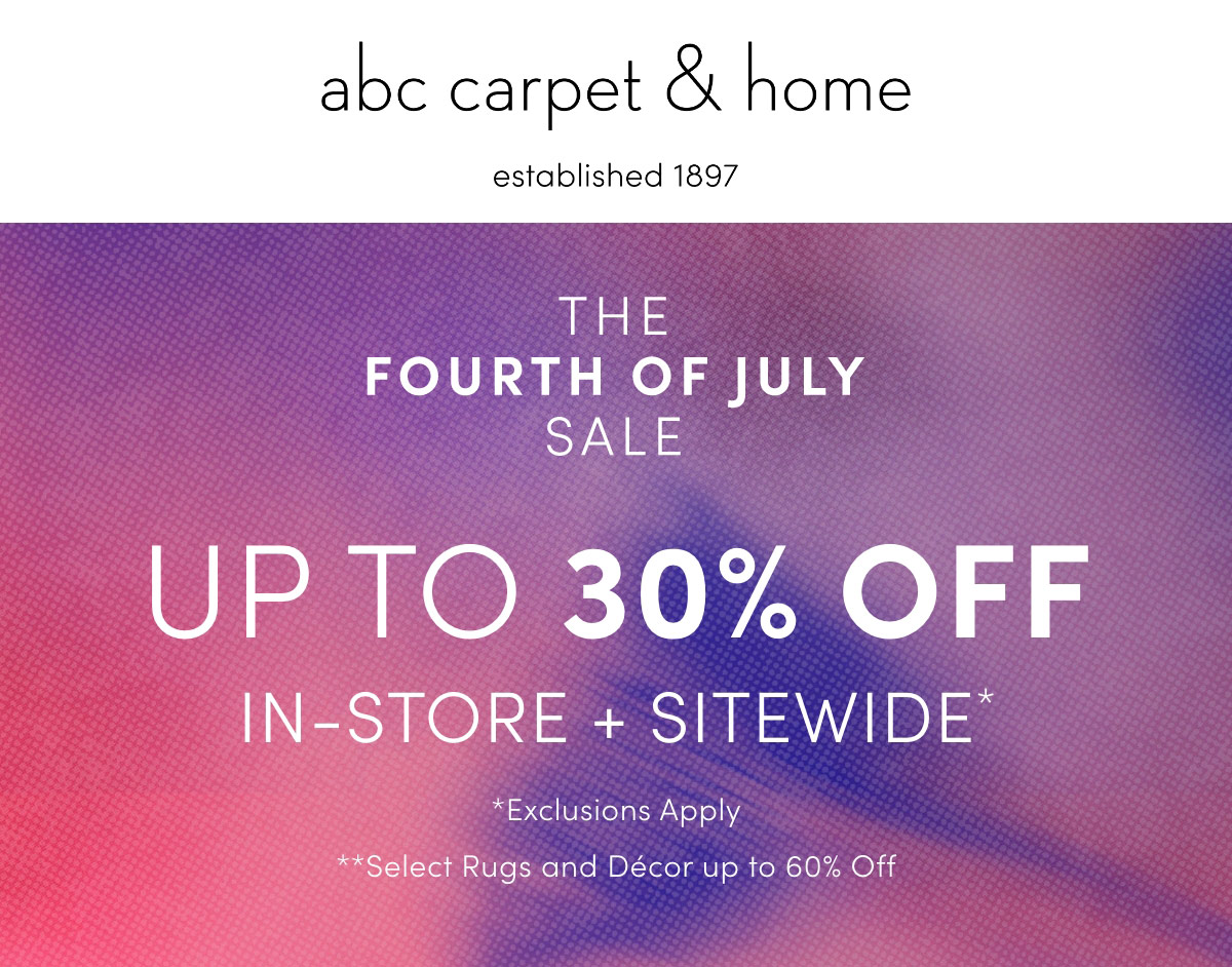 Up to 30% off th fourth of july sale