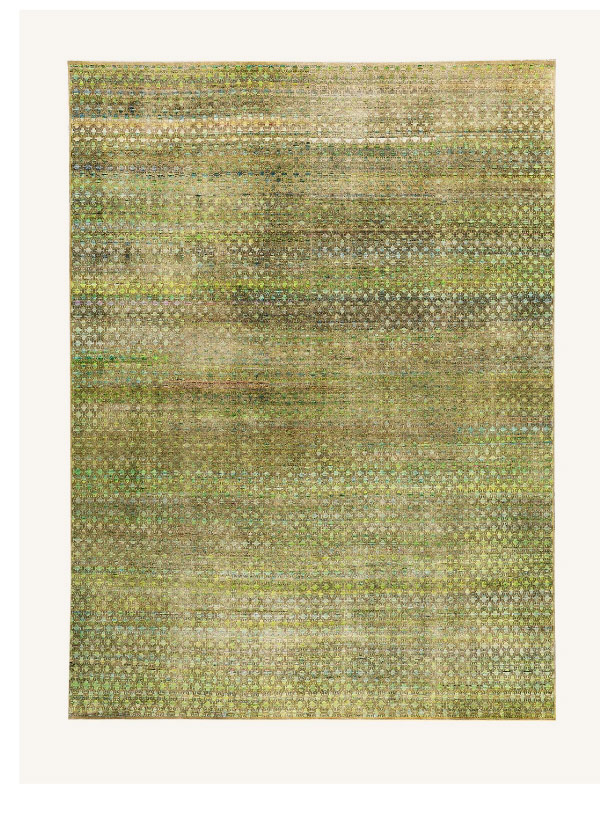 Green Alchemy Contemporary Silk Wool Blend Rug