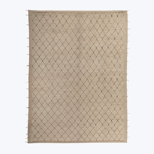 Natural Zameen Transitional Wool Rug - 10'5" x 13'11"