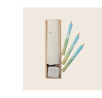 Haze Traditional Japanese Candles, Set of Three