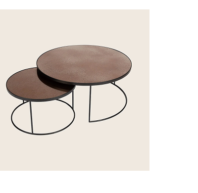 Ethnicraft Reflect Coffee Nesting Tables