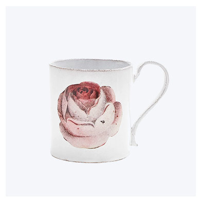 John Derian for Astier de Villatte Pink Rose Mug