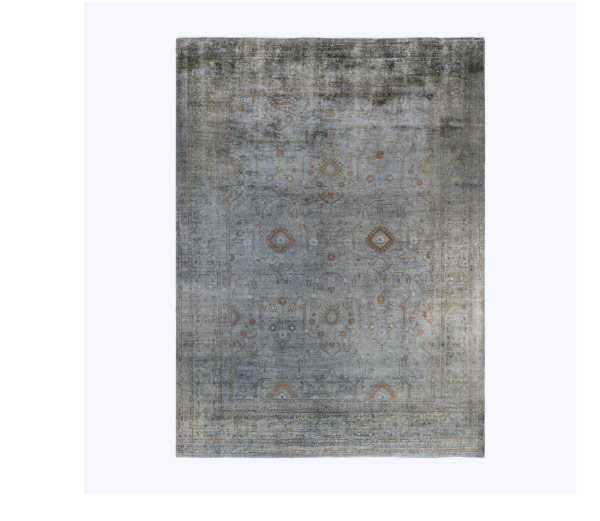 Grey Overdyed Wool Rug