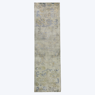 Blue Alchemy Contemporary Silk Runner - 2'11" x 10'3"