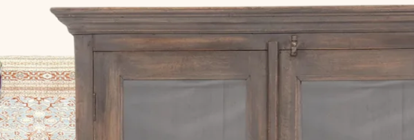 abcVintage Grey 2-Door Cabinet