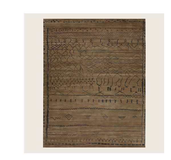 Brown Alchemy Transitional Wool Rug - 9'3" x 11'9"