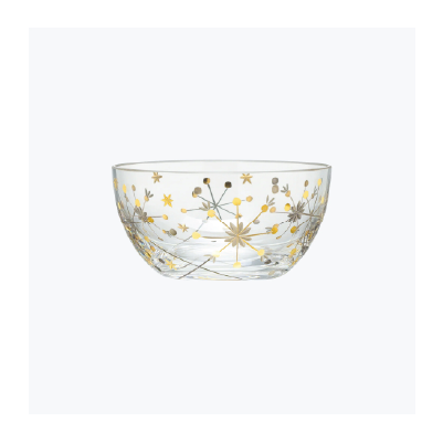 Fireworks Gilded Trinket Bowl