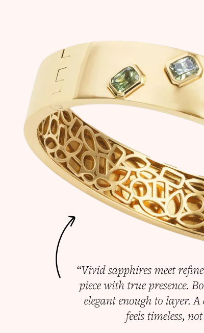 Sapphire Bubby Bangle