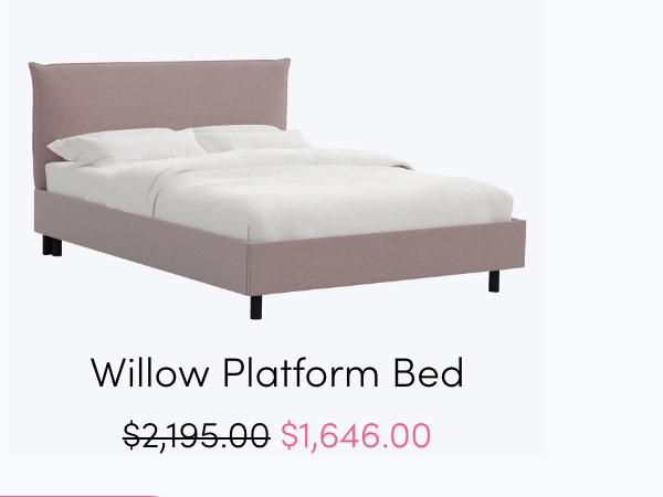 Willow platform bed