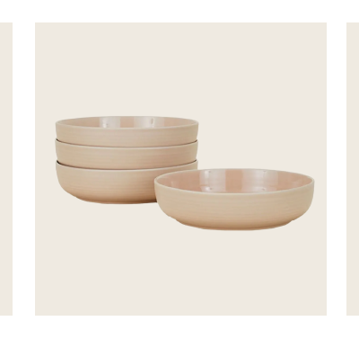 Hawkins New York  Essential Low Bowls, Set of 4 - Blush