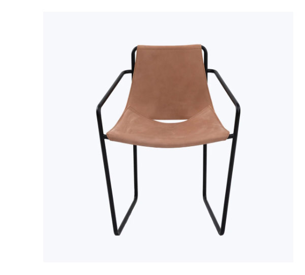 Apelle Leather dining armchair