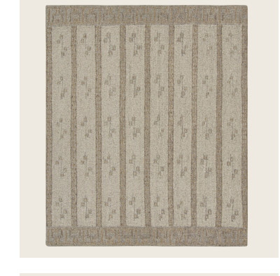 Brown Swedish Inspired Flatweave Wool Rug - 8'2" x 10'2"