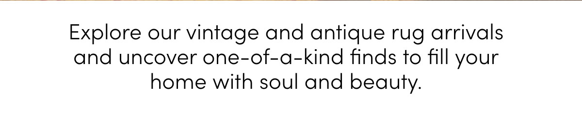 Explore our vintage rug arrivals
