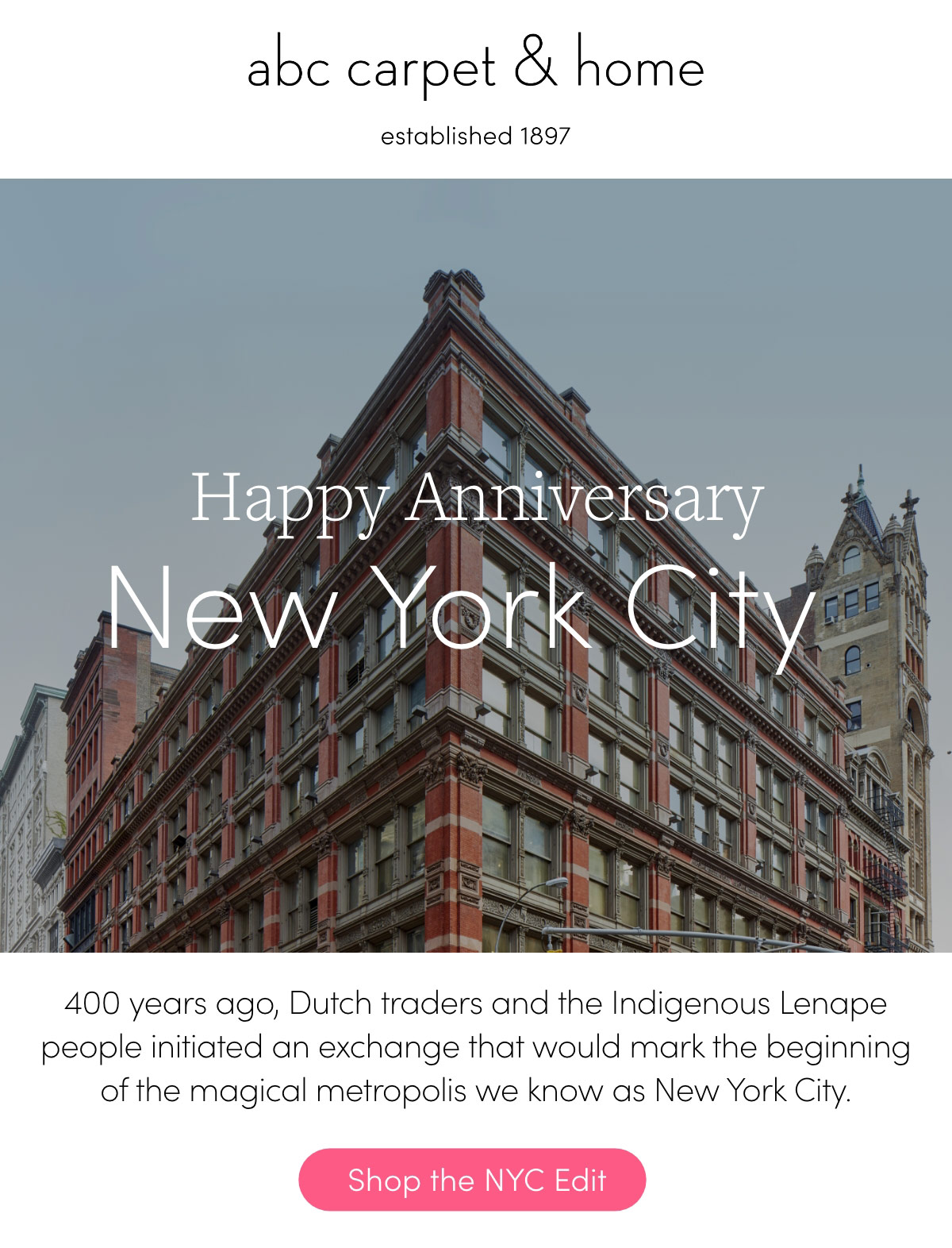 Happy Anniversary New York City - shop the NYC edit