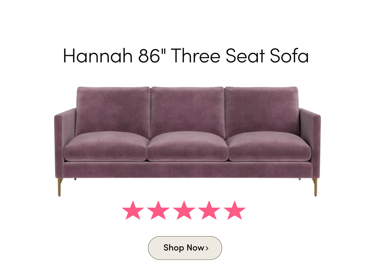 Hannah 86" Three Seat Sofa