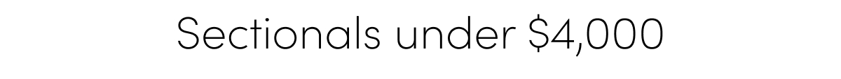 Sectionals under $4,000