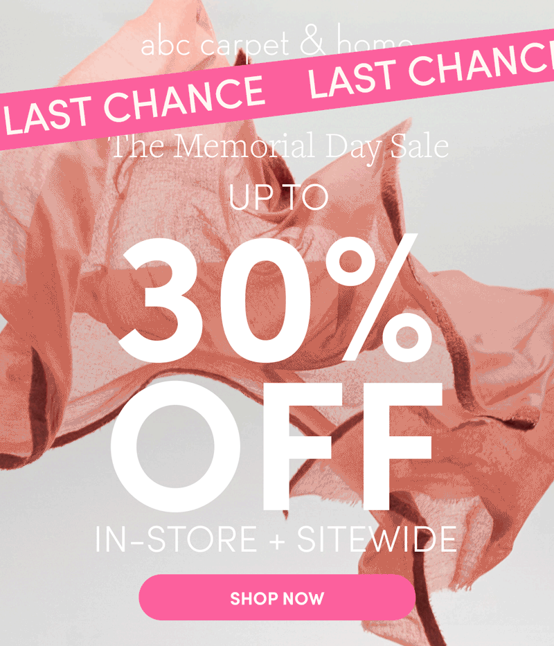 Last Day of Memorial Day Sale