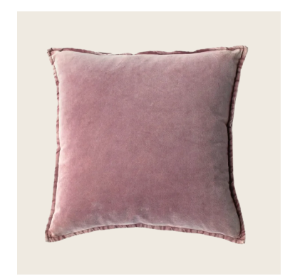 ML Fabrics Pip Washed Velvet Powder Pillow