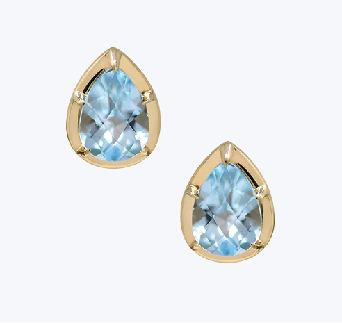 Mélia Pear Studs Pair