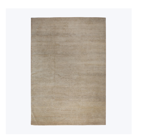 Natural Solid Wool Art Silk Blend Rug - 10'1" x 14'4"