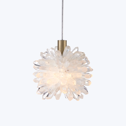 Currey & Company Purity Quartz Pendant