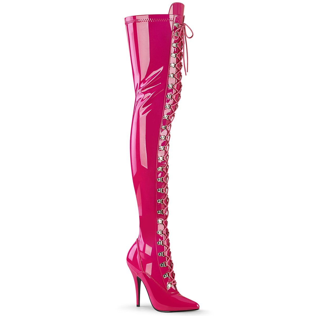 Thigh high hot store pink boots