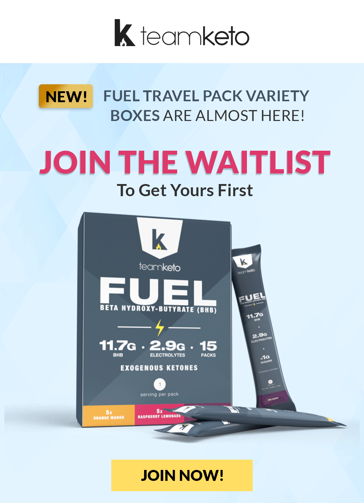 Surprise! There’s a new Fuel Ketones Travel Pack coming… Team Keto