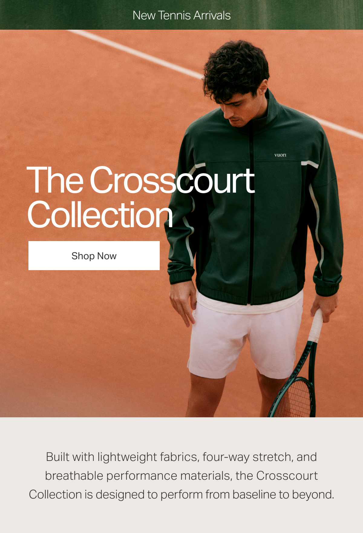 New Tennis Arrivals: The Crosscourt Collection