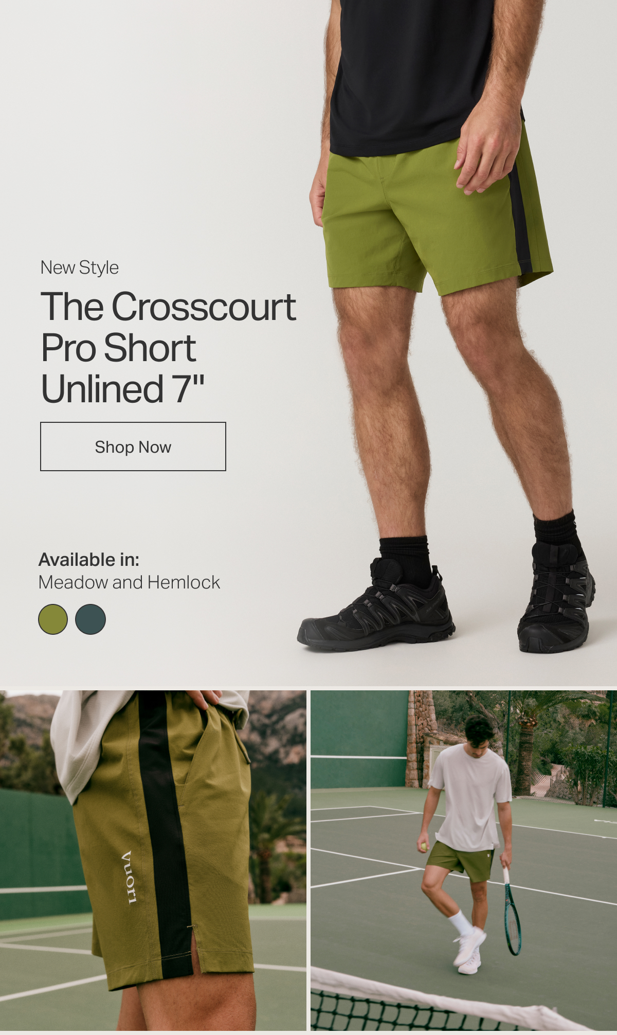 New Style: The Crosscourt Pro Short Unlined 7"