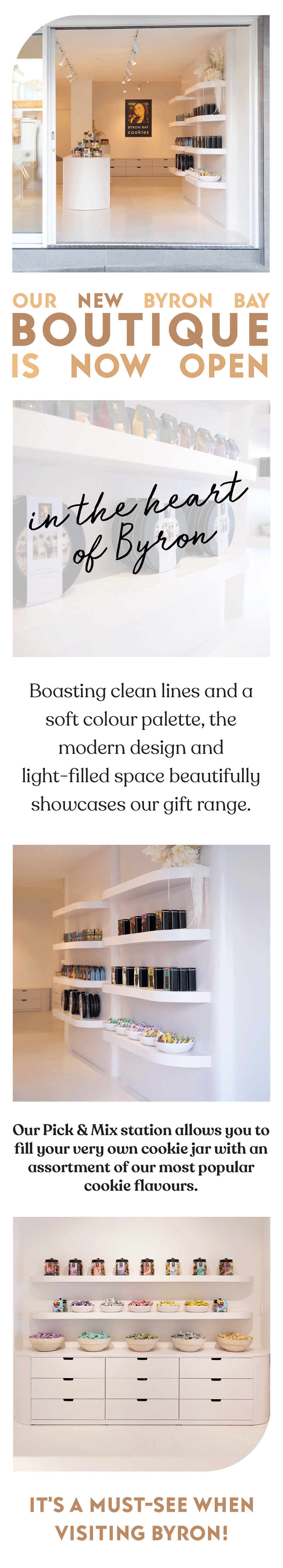 Discover our new Byron Bay Boutique Byron Bay Cookies