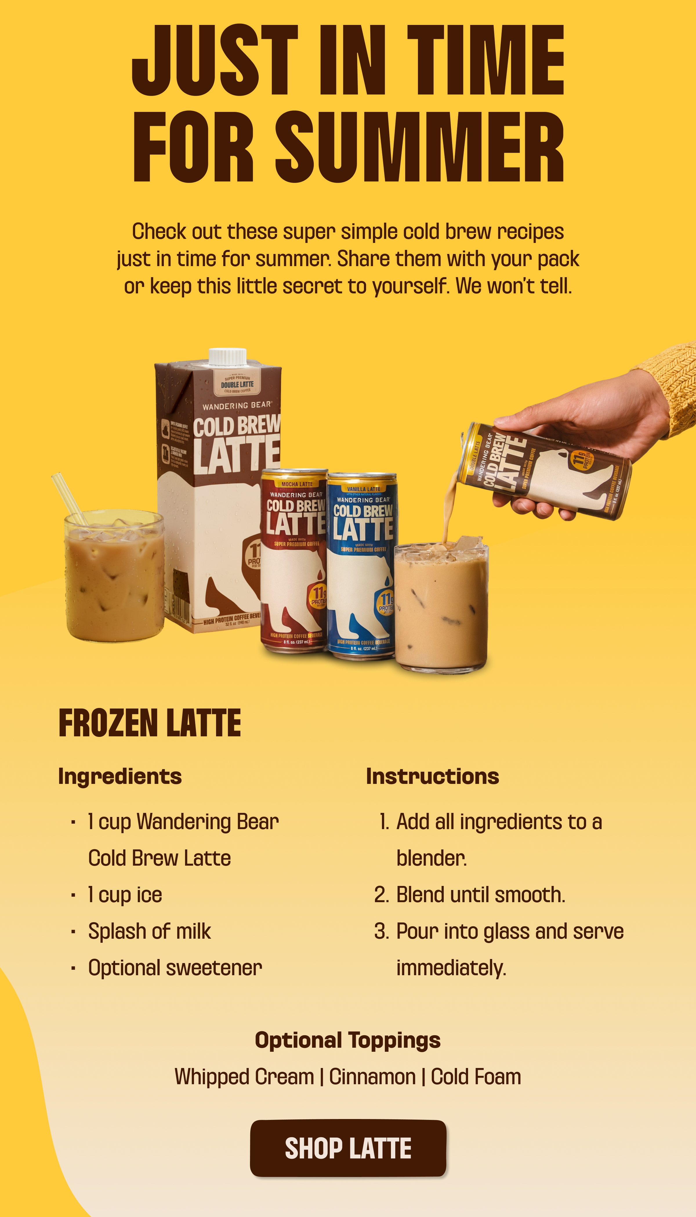 Shop latte