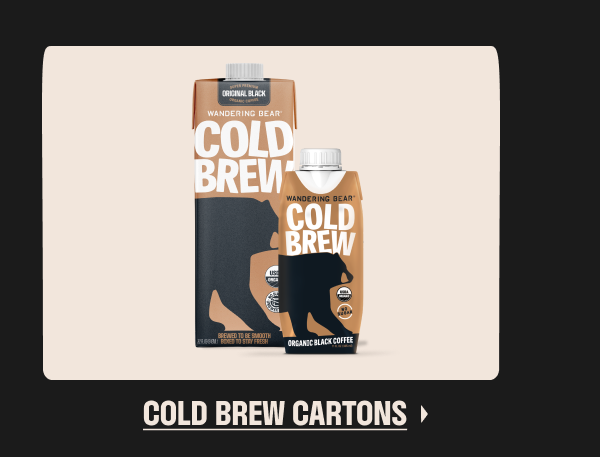 an image of a carton of cold brew cartons with a bear on it