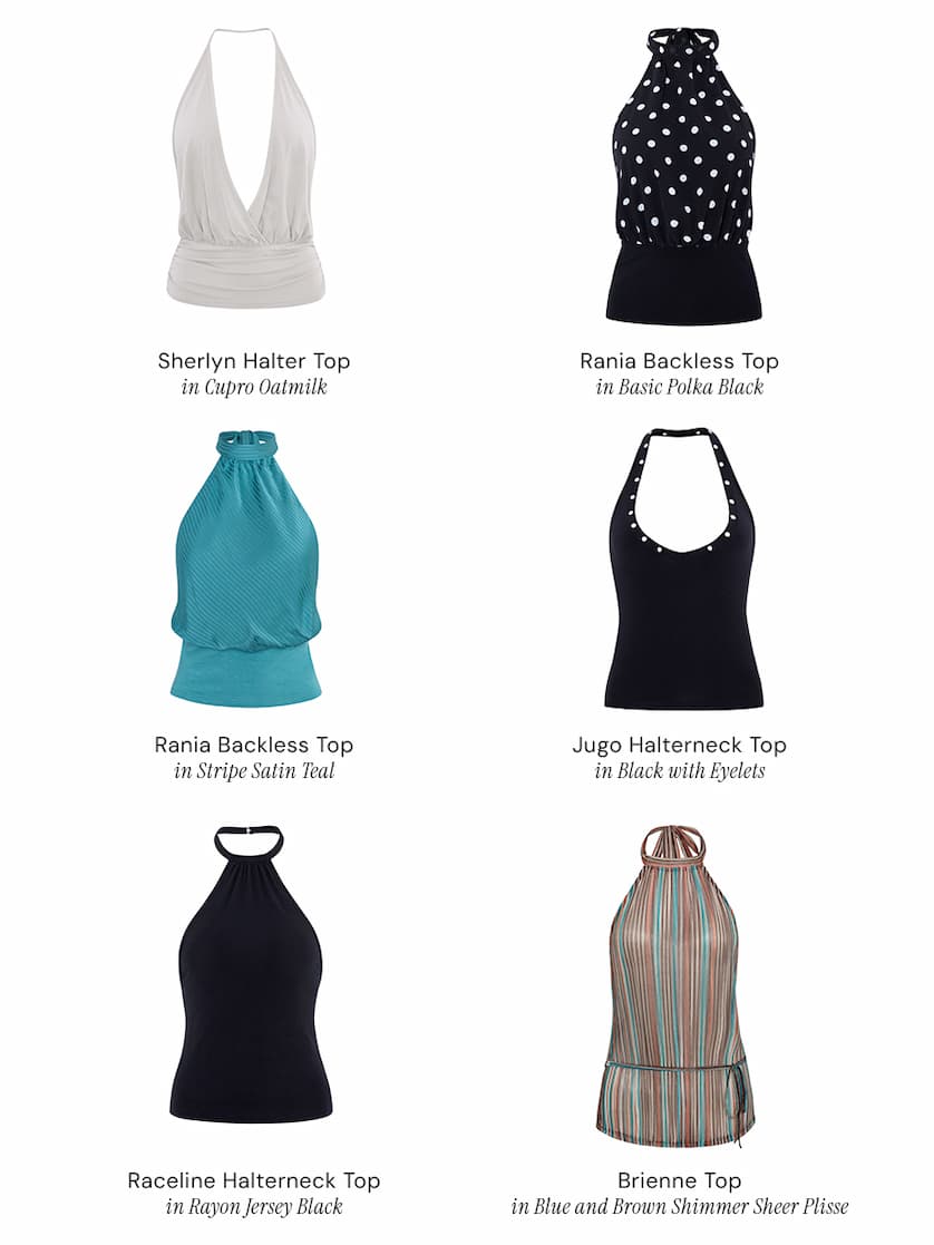 HALTERNECK OBSESSION SHOP TOPS