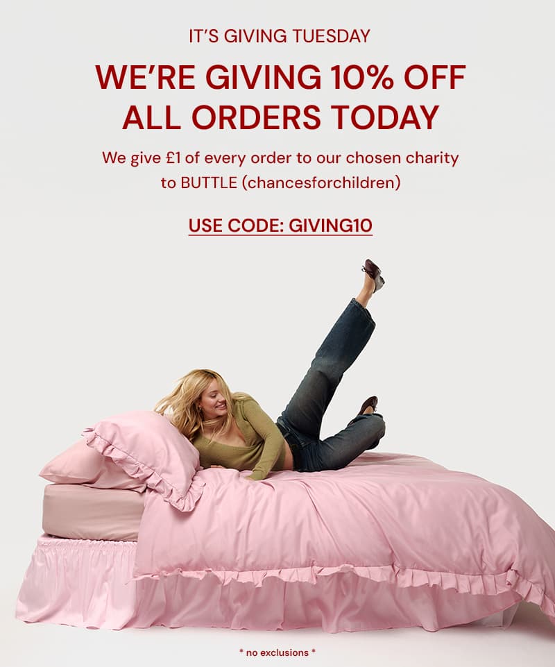 charity tuesday 10% off sitewide £1 goes to charity