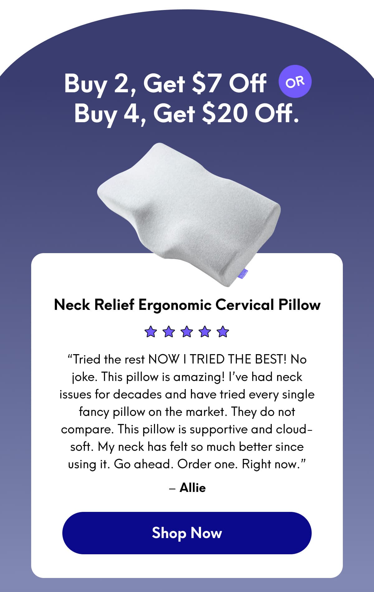 Neck Relief Ergonomic Cervical Pillow | >> Shop Now <<