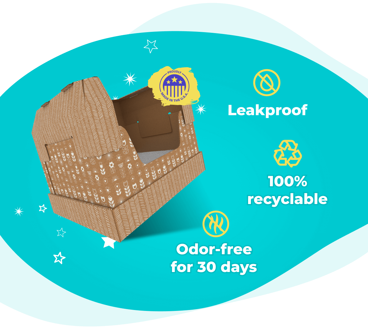 The solution for stinky litter Kitty Poo Club